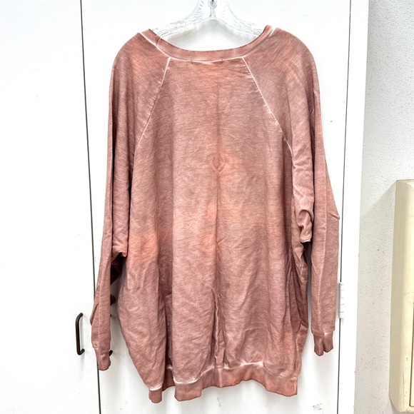 Women's Oversized Loungewear Crew Neck Sweater - Picture 3 of 5